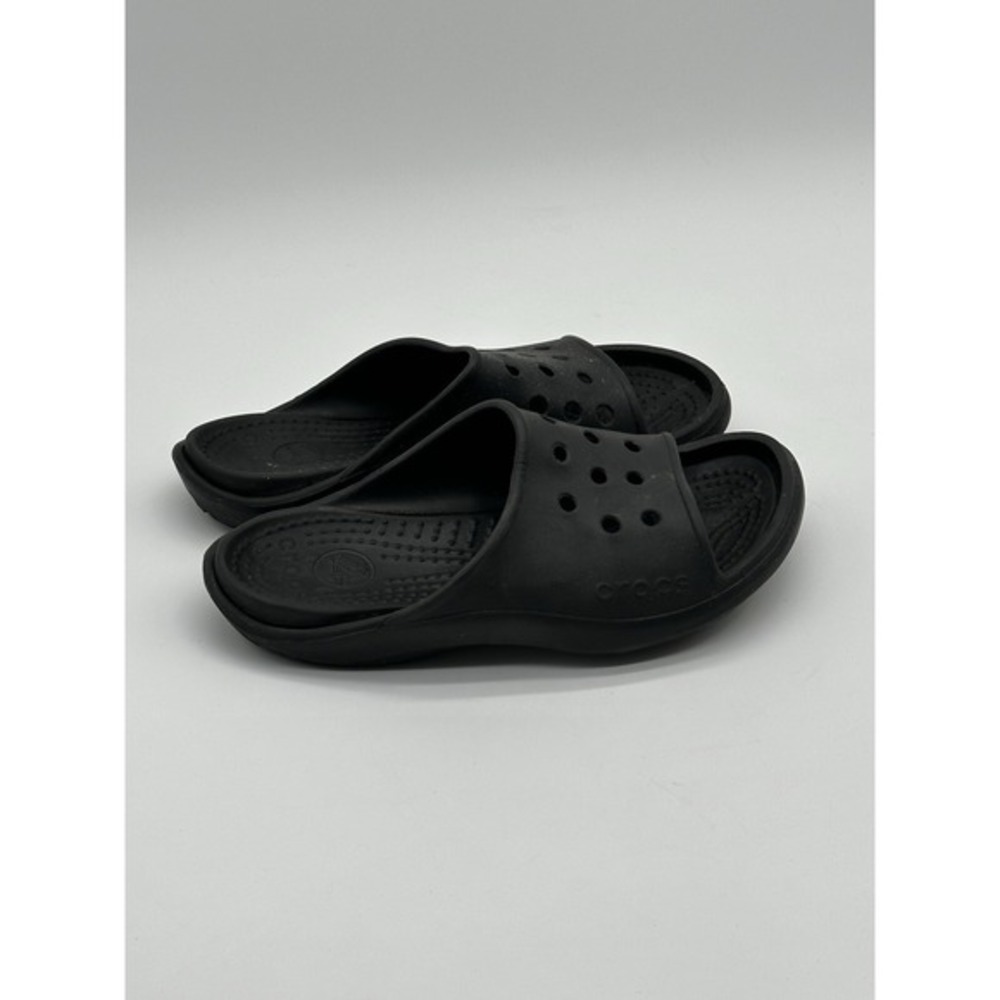 Crocs Open-Toed‎ Black Slip On Men's Sandals Shoes Size 12